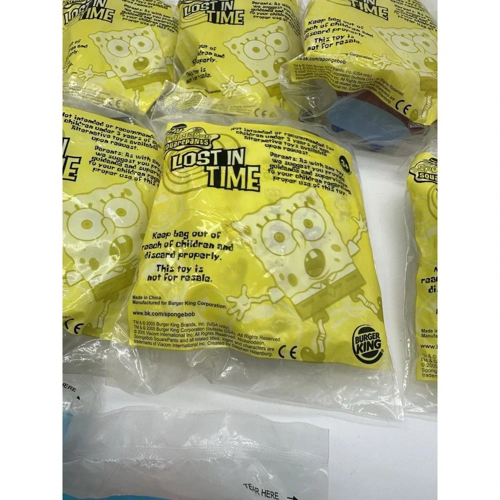 BURGER KING SPONGEBOB LOST IN TIME & ATLANTIS SQUAREPANTIS 21 SEALED + 1 LOOSE